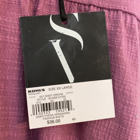 Simply vera vera Wang V-Cut shirt - Picture 5 of 9